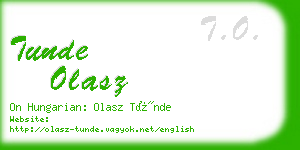 tunde olasz business card